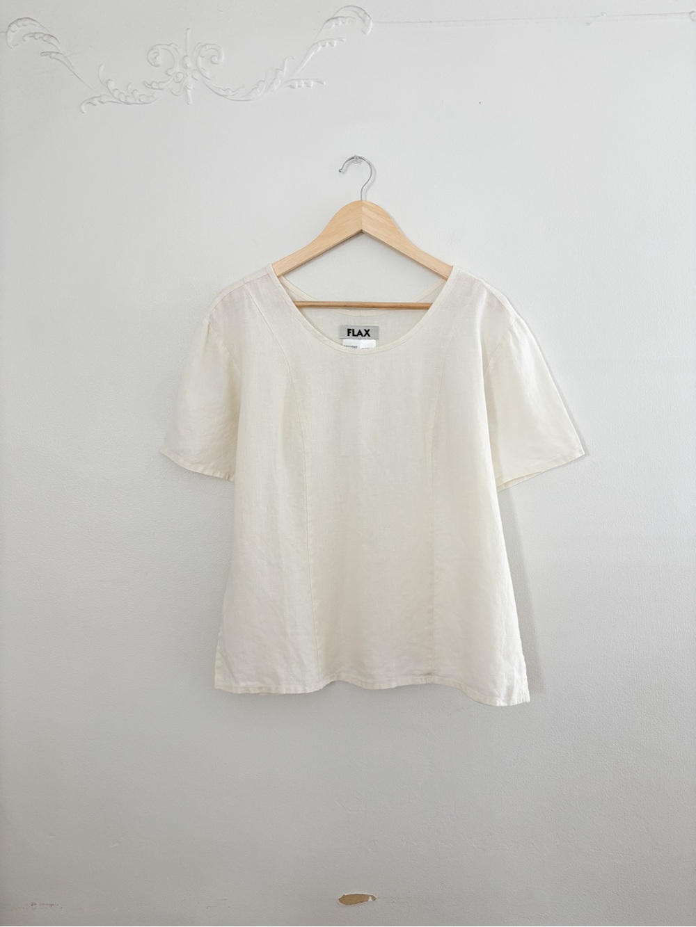 Flax Cream Linen Top